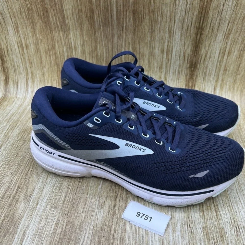 Brooks Ghost 15 Women's Size 10.5 D Wide Blue Running Shoes Sneakers 1203801D450